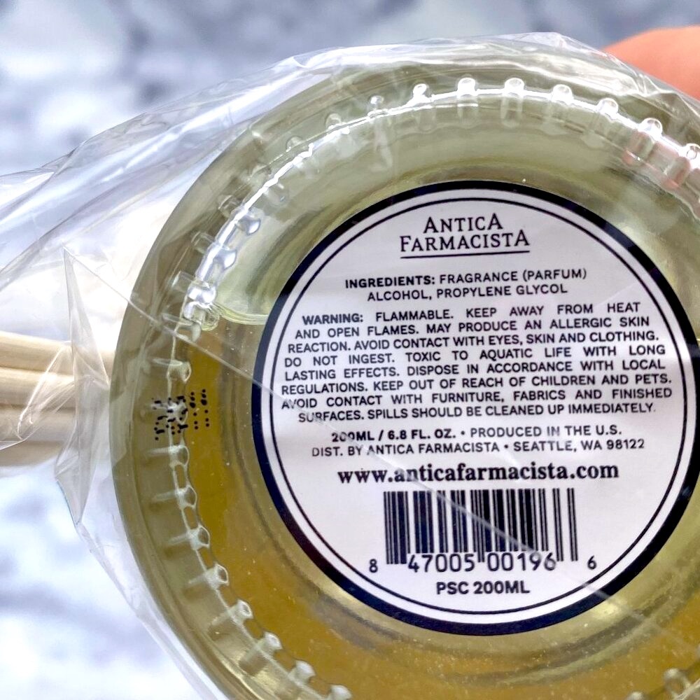 Antica Farmacista Prosecco Home Ambiance Reed Diffuser-Full Size 200ml,6.8oz-NEW - Picture 6 of 13